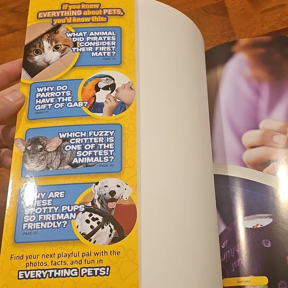 National Geographic Kids Everything Pets Book - Yellow Cover